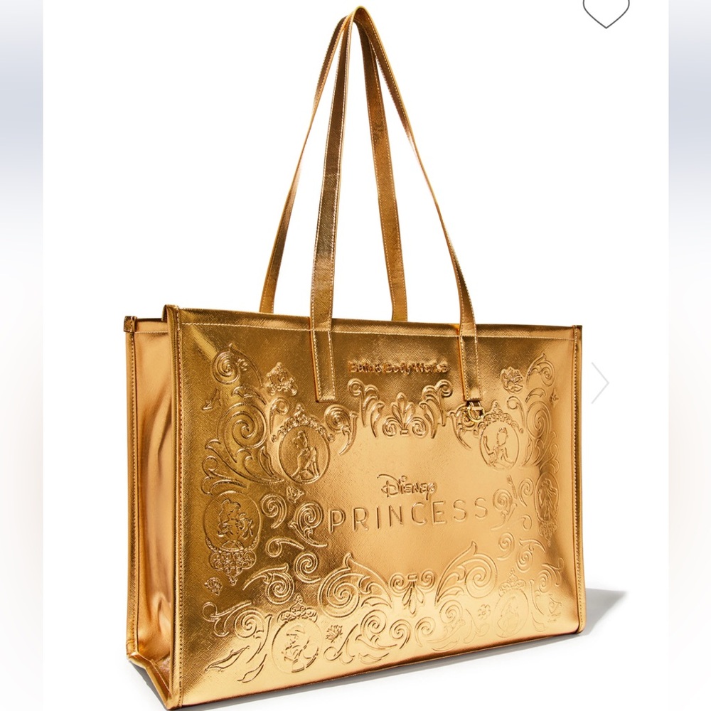 Bath & Body Works Gold Disney Princess Tote Bag